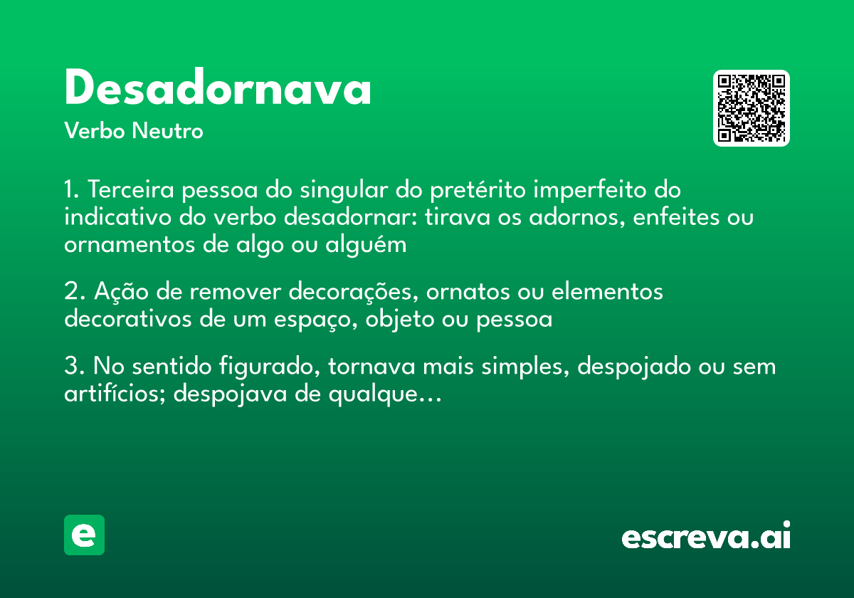 desadornava