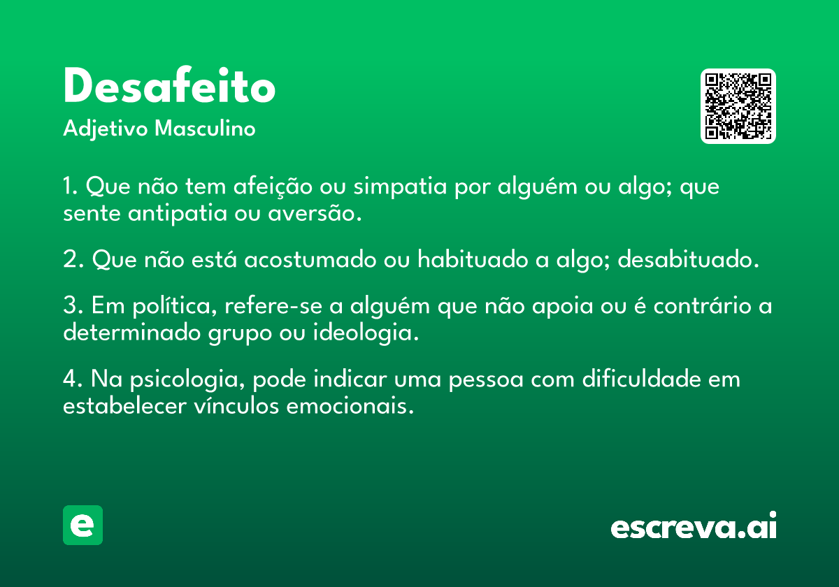 desafeito