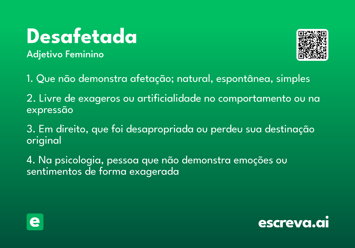 desafetada