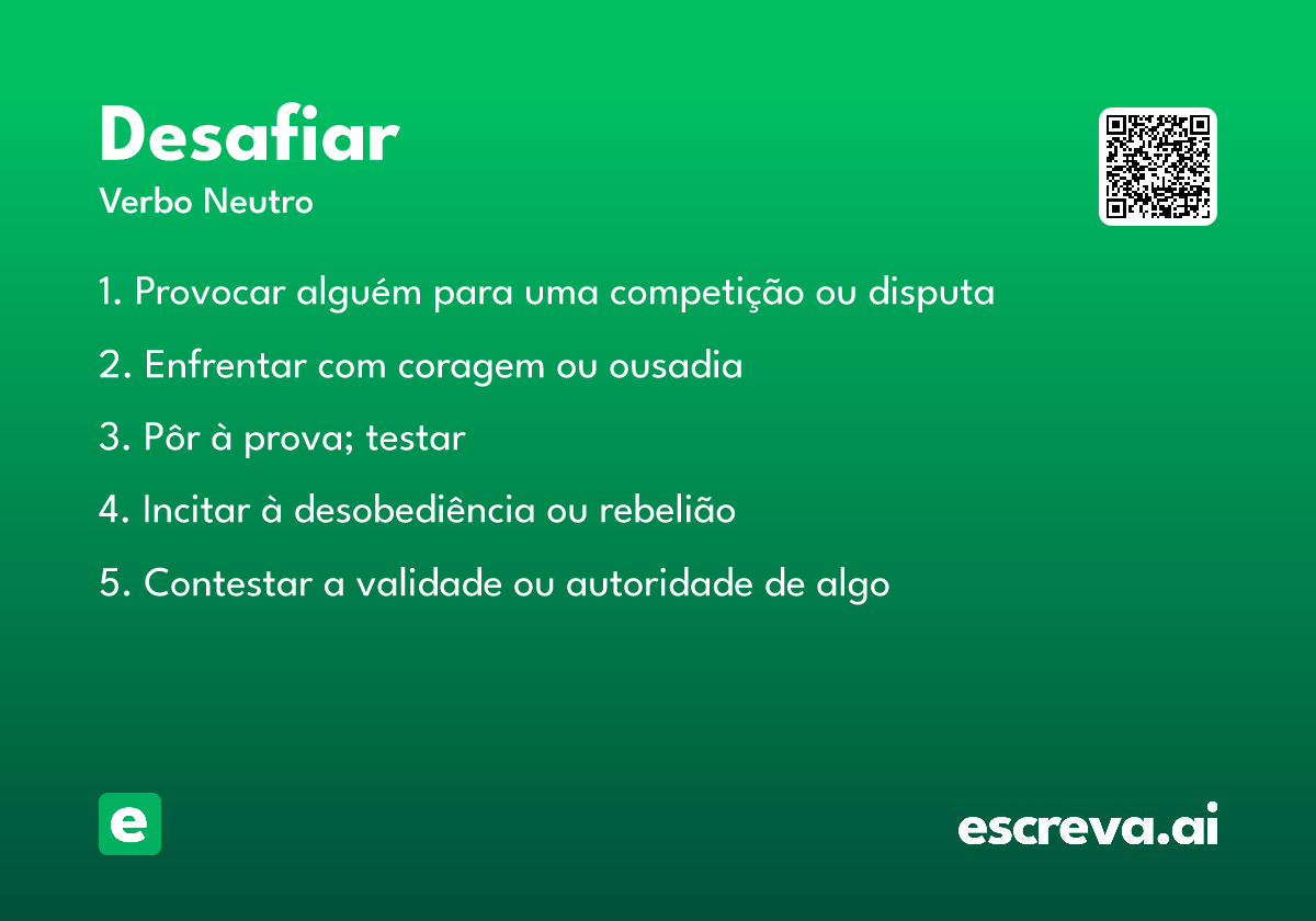 desafiar