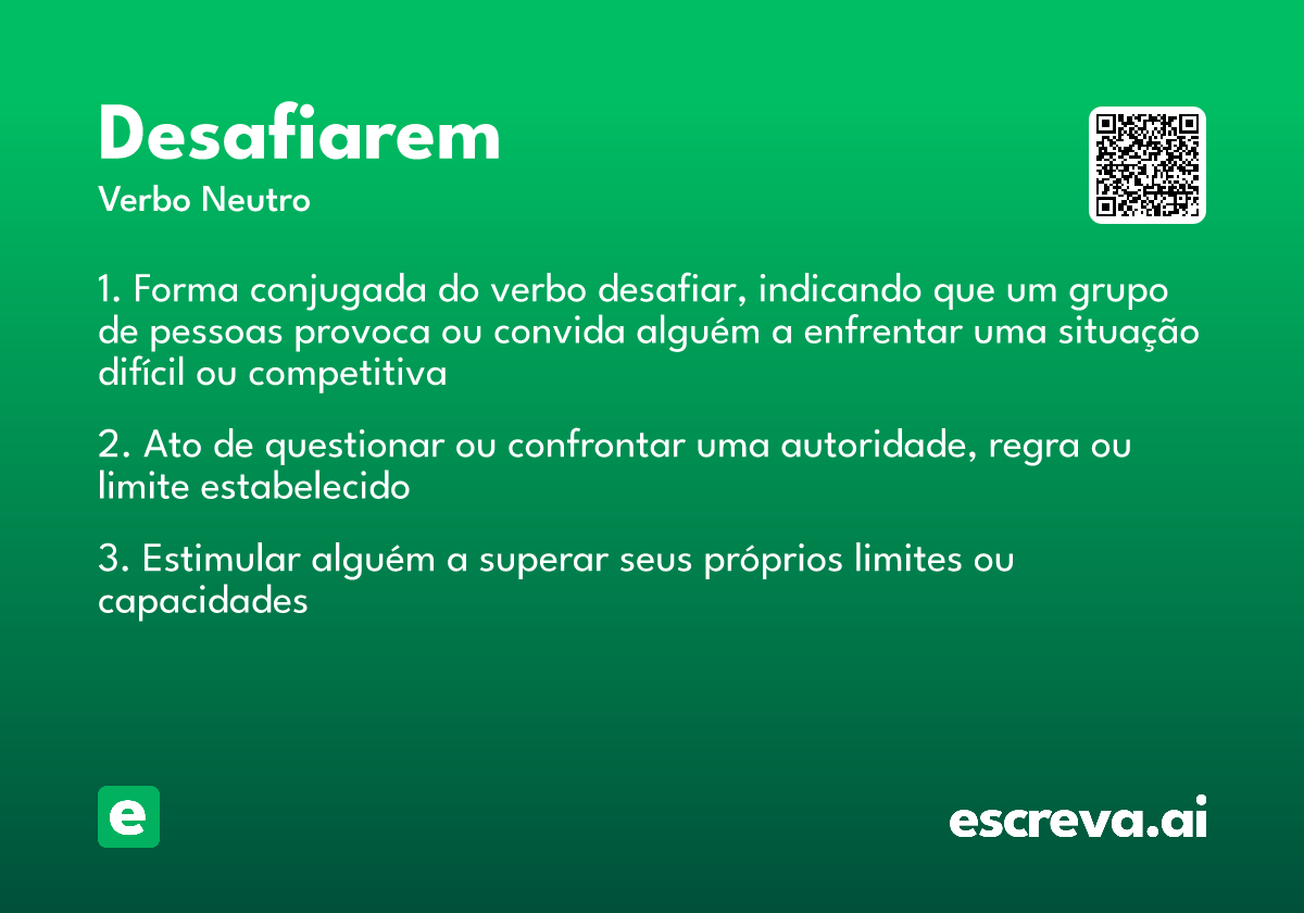 desafiarem