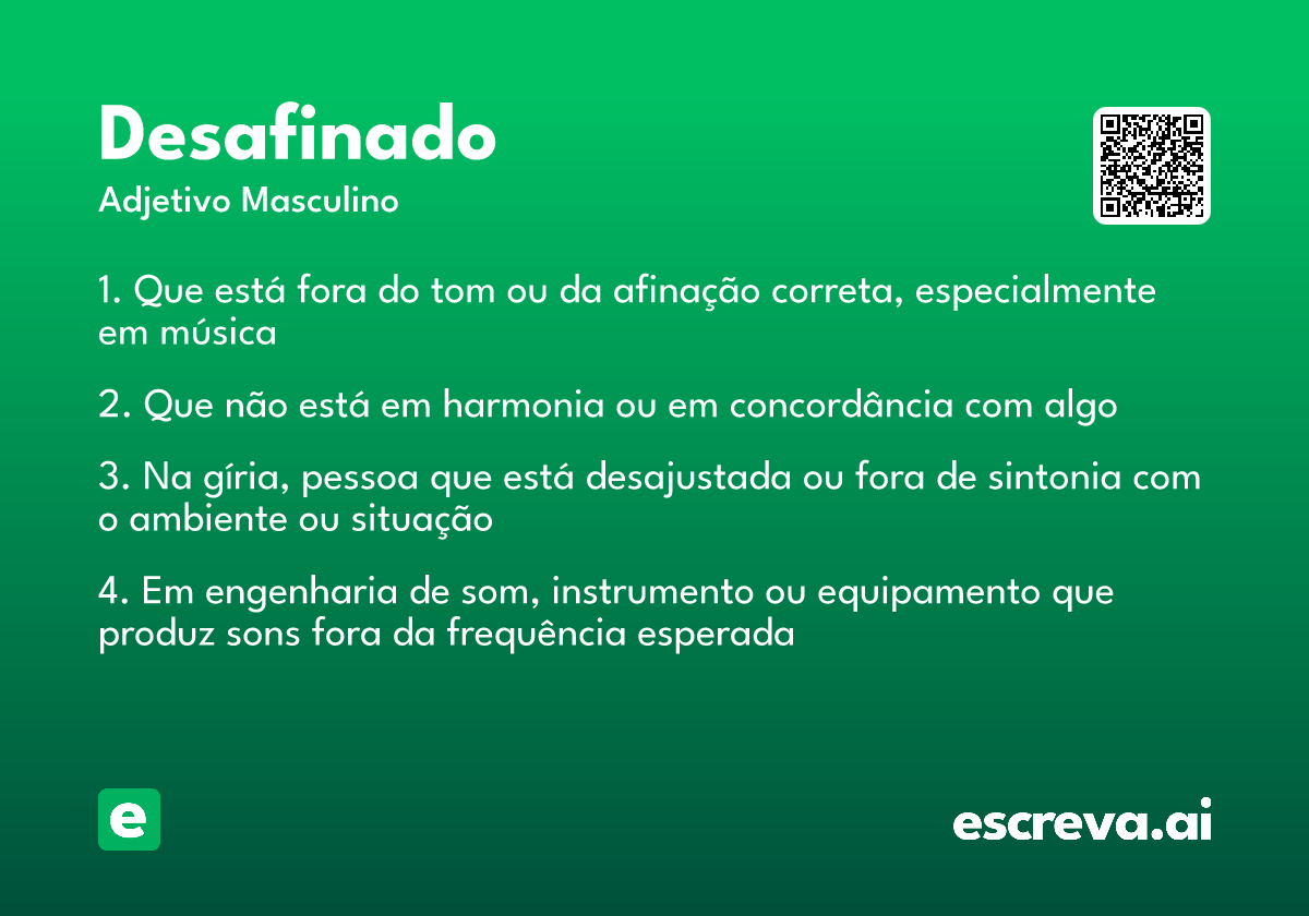 desafinado