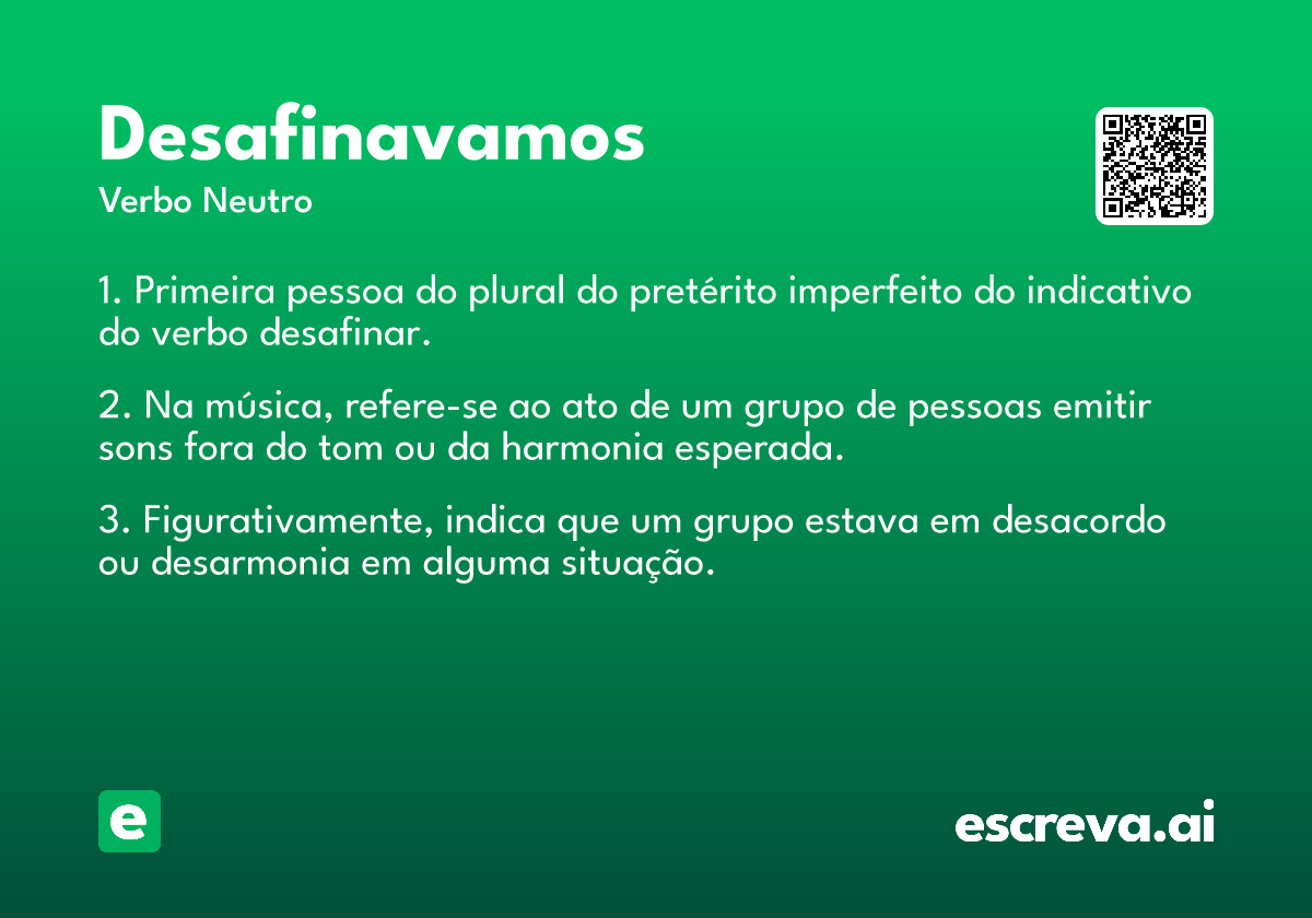 desafinavamos