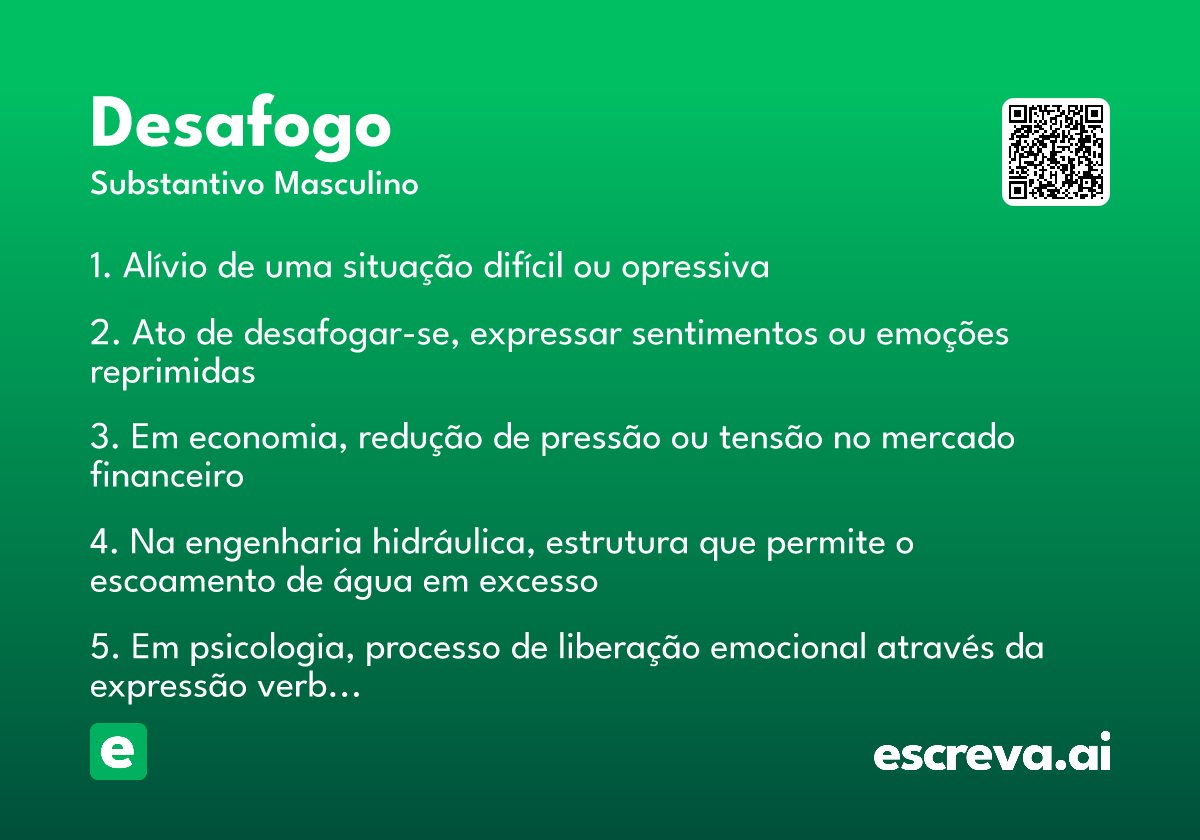 desafogo