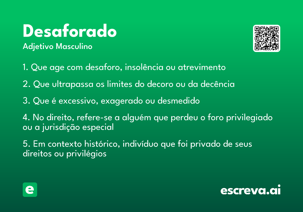 desaforado