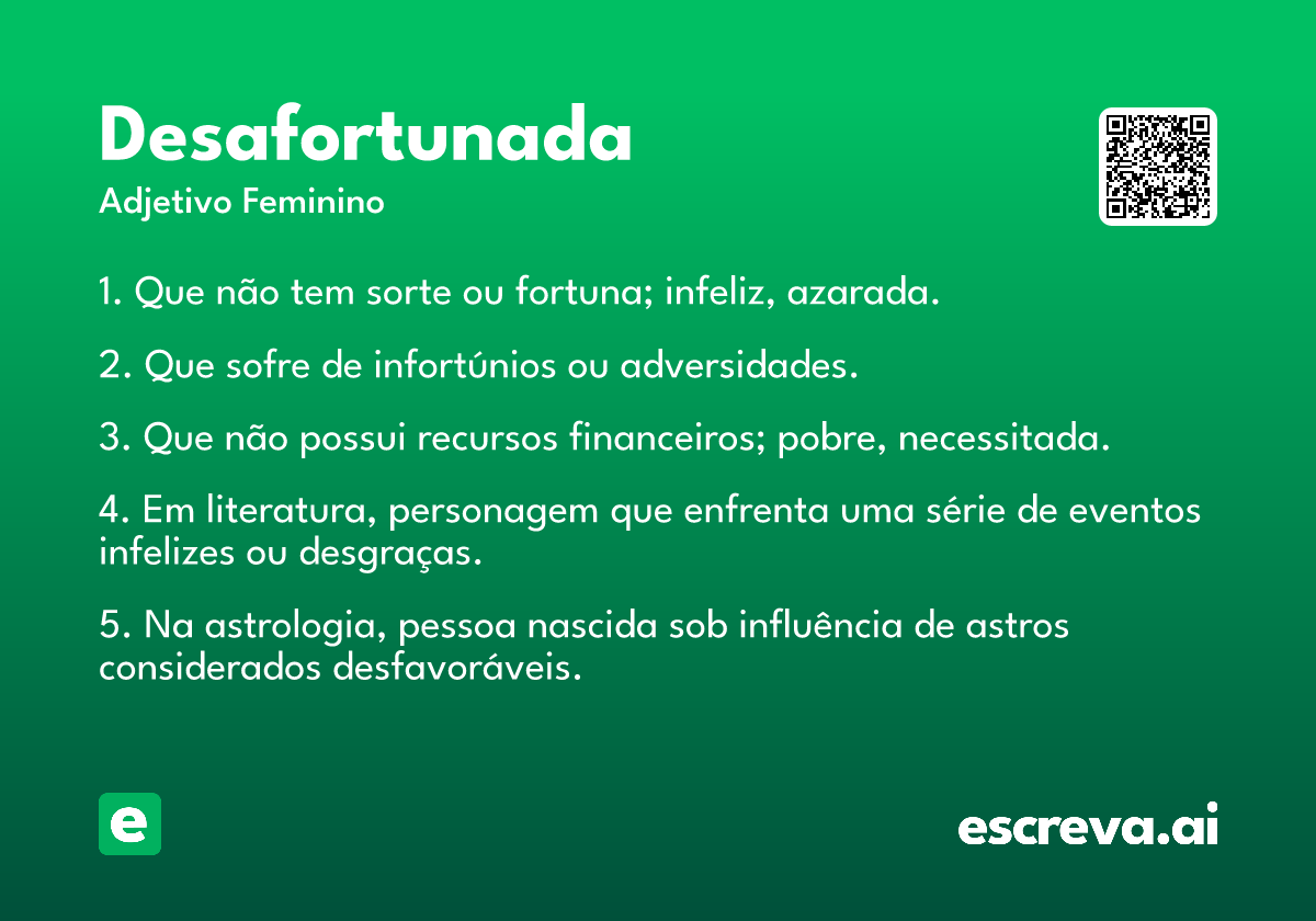 desafortunada
