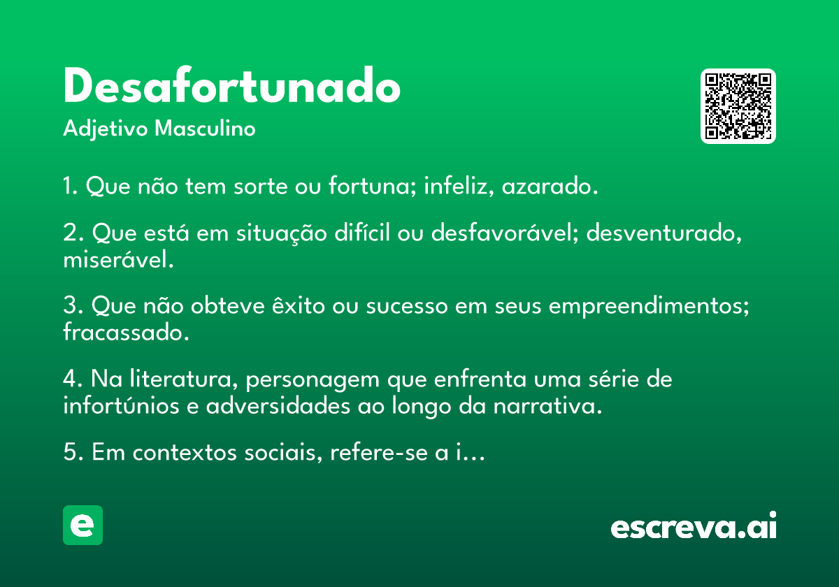 desafortunado