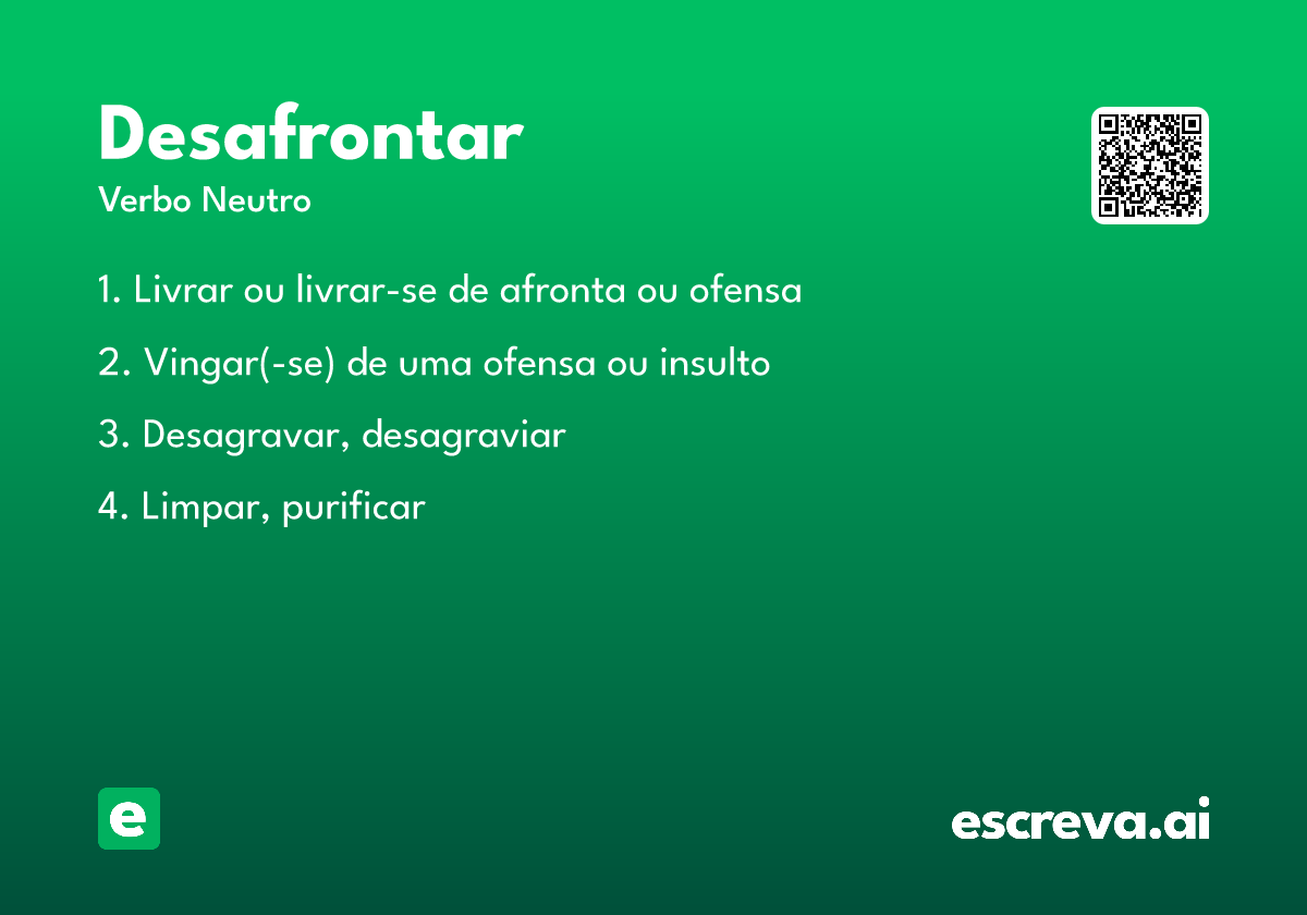 desafrontar