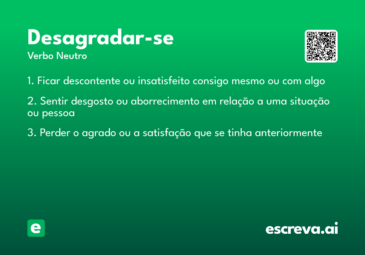 desagradar-se
