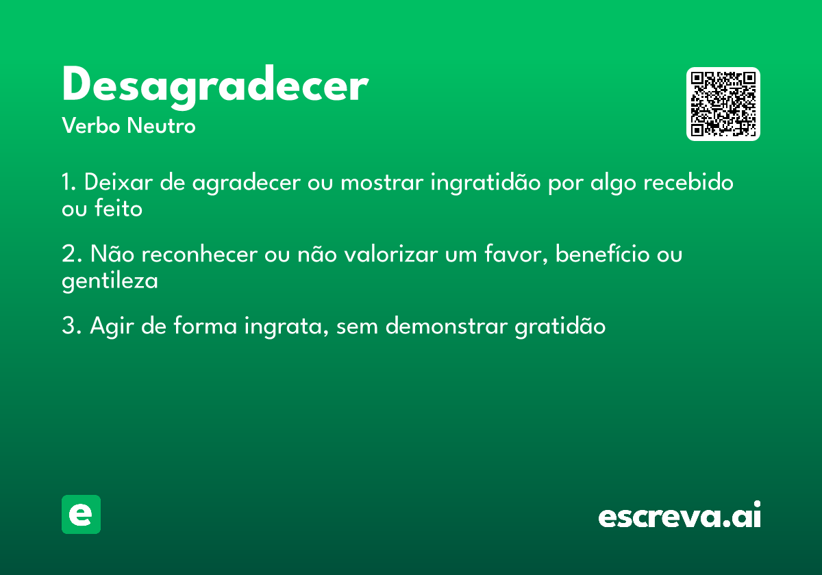 desagradecer