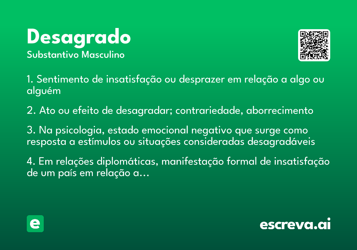 desagrado