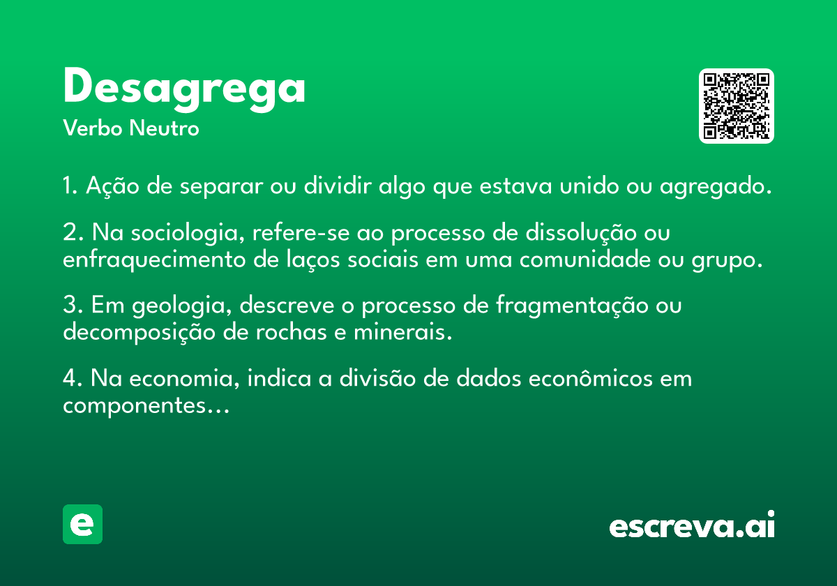 desagrega