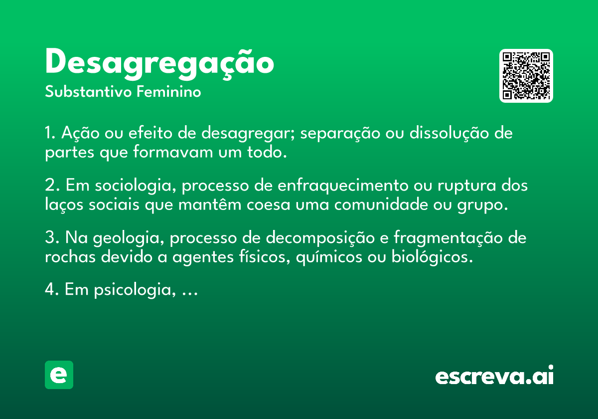 desagregação