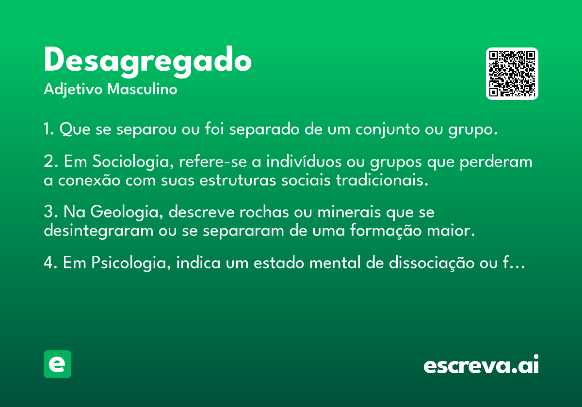 desagregado