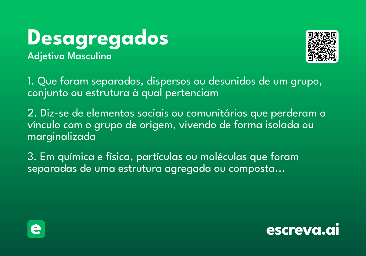 desagregados