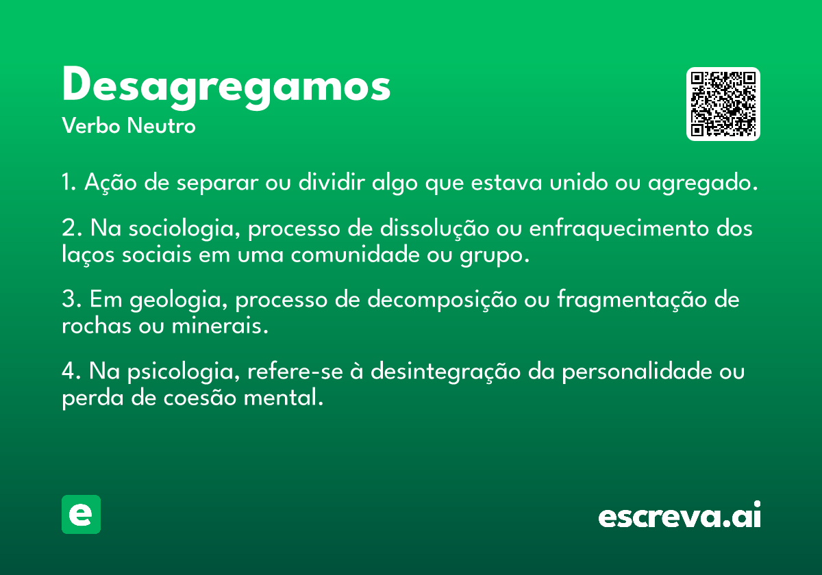 desagregamos