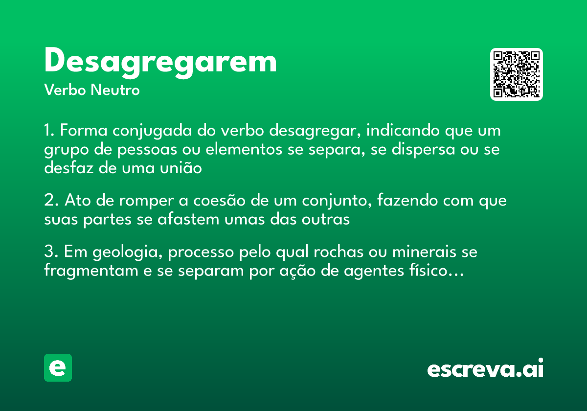 desagregarem