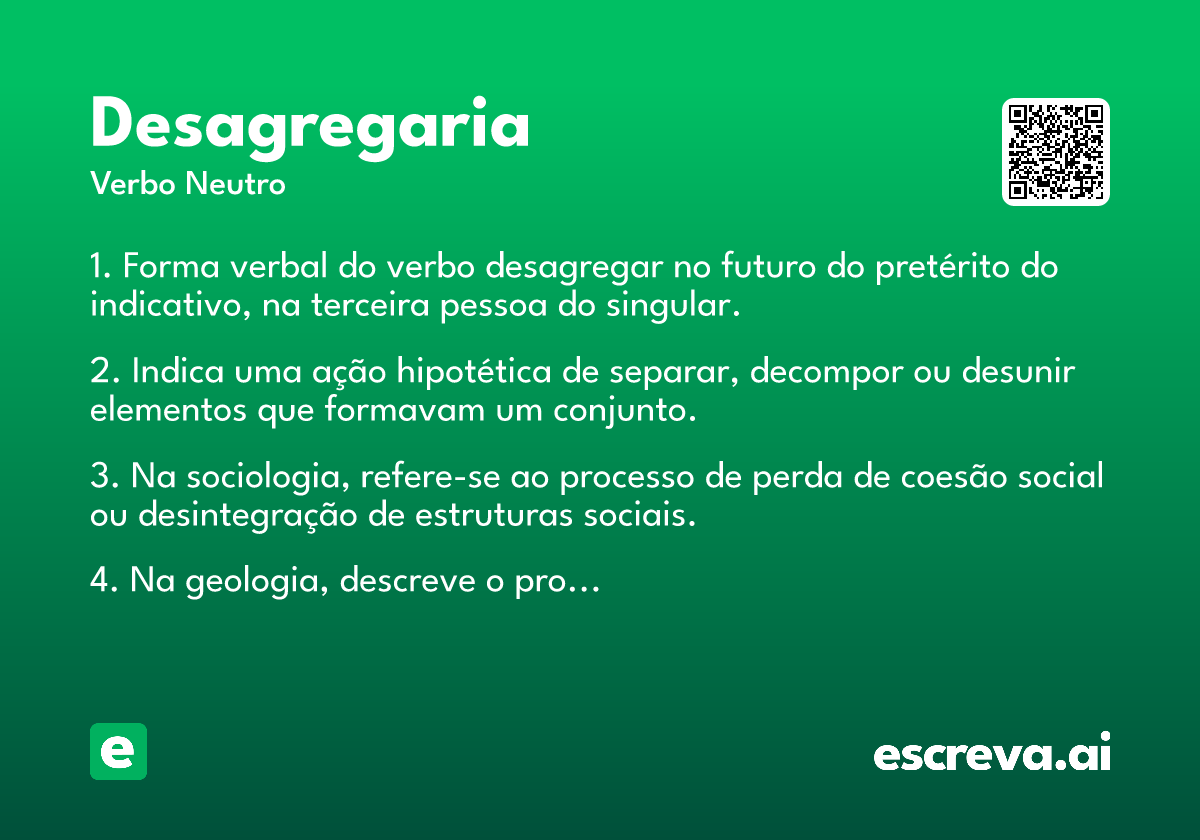 desagregaria