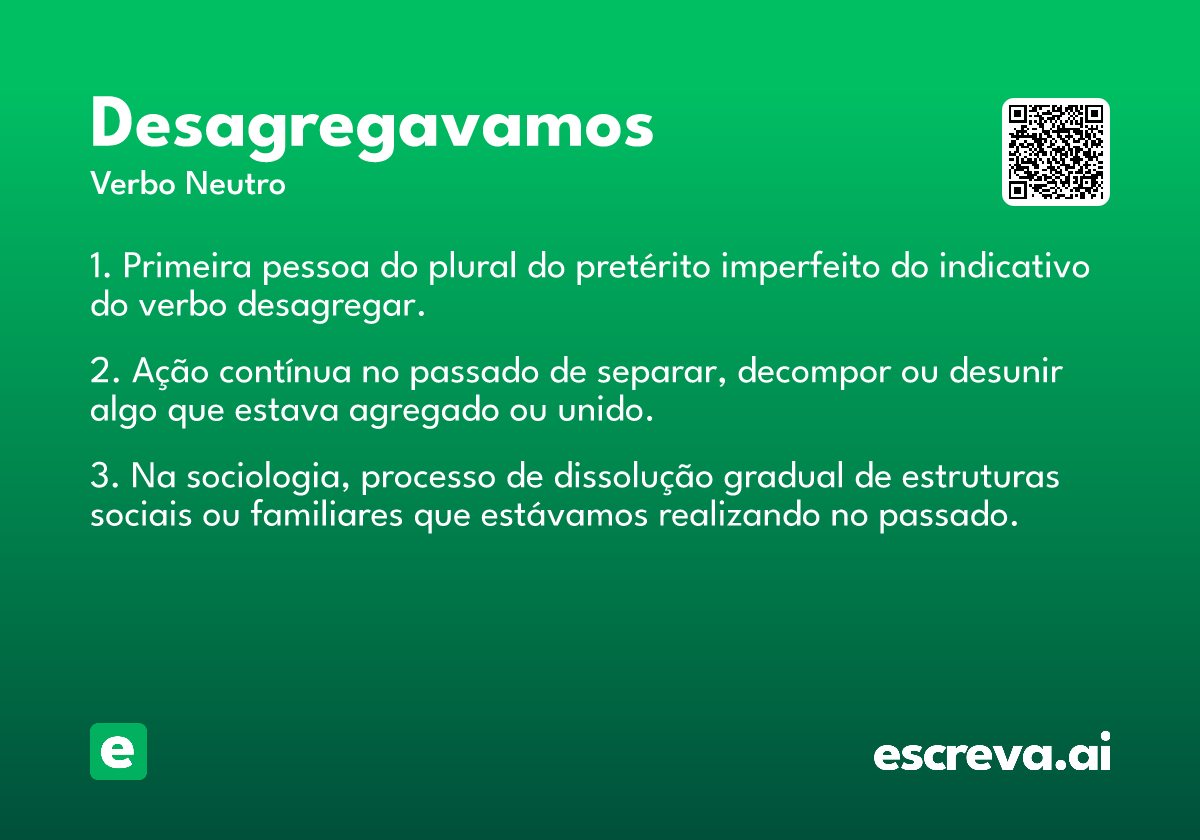 desagregavamos
