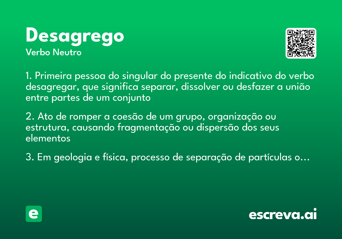 desagrego