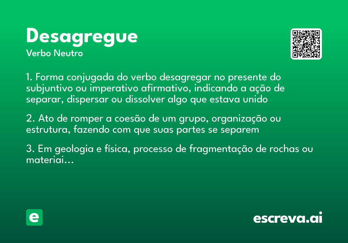 desagregue