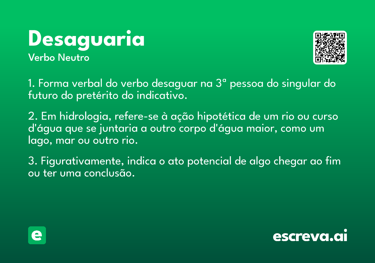 desaguaria