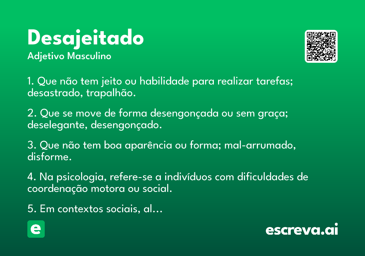 desajeitado