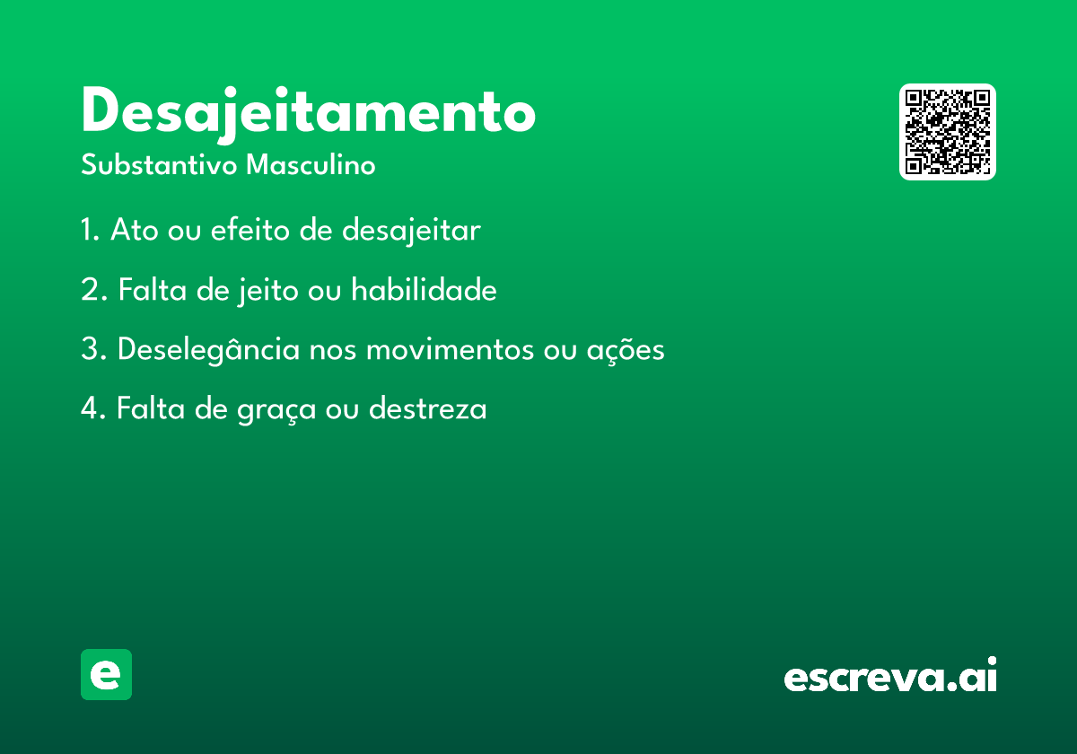 desajeitamento