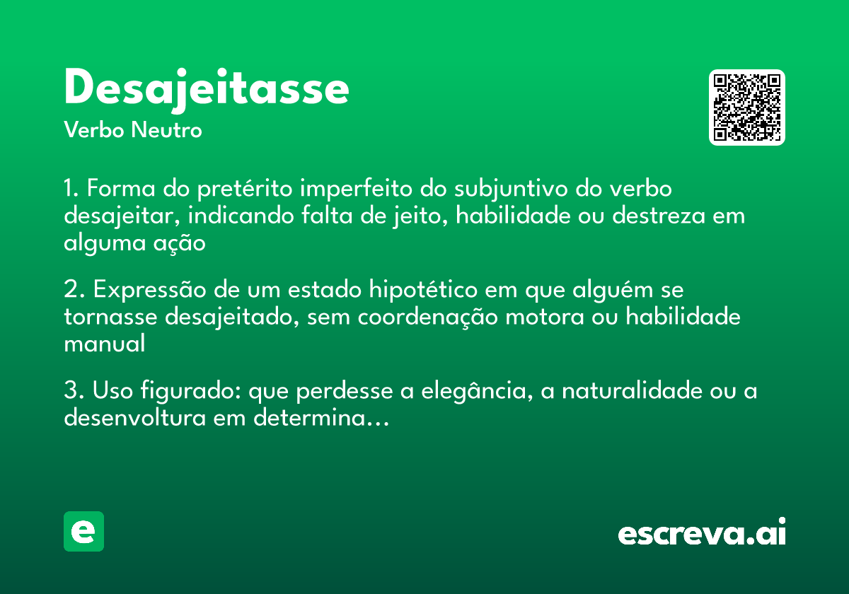 desajeitasse