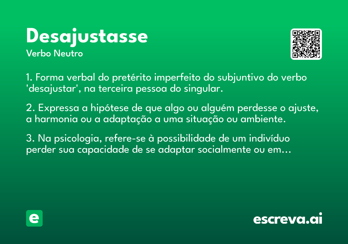 desajustasse