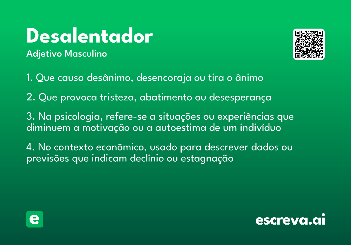 desalentador
