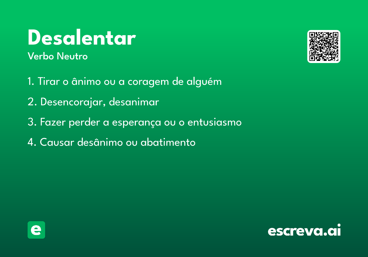 desalentar