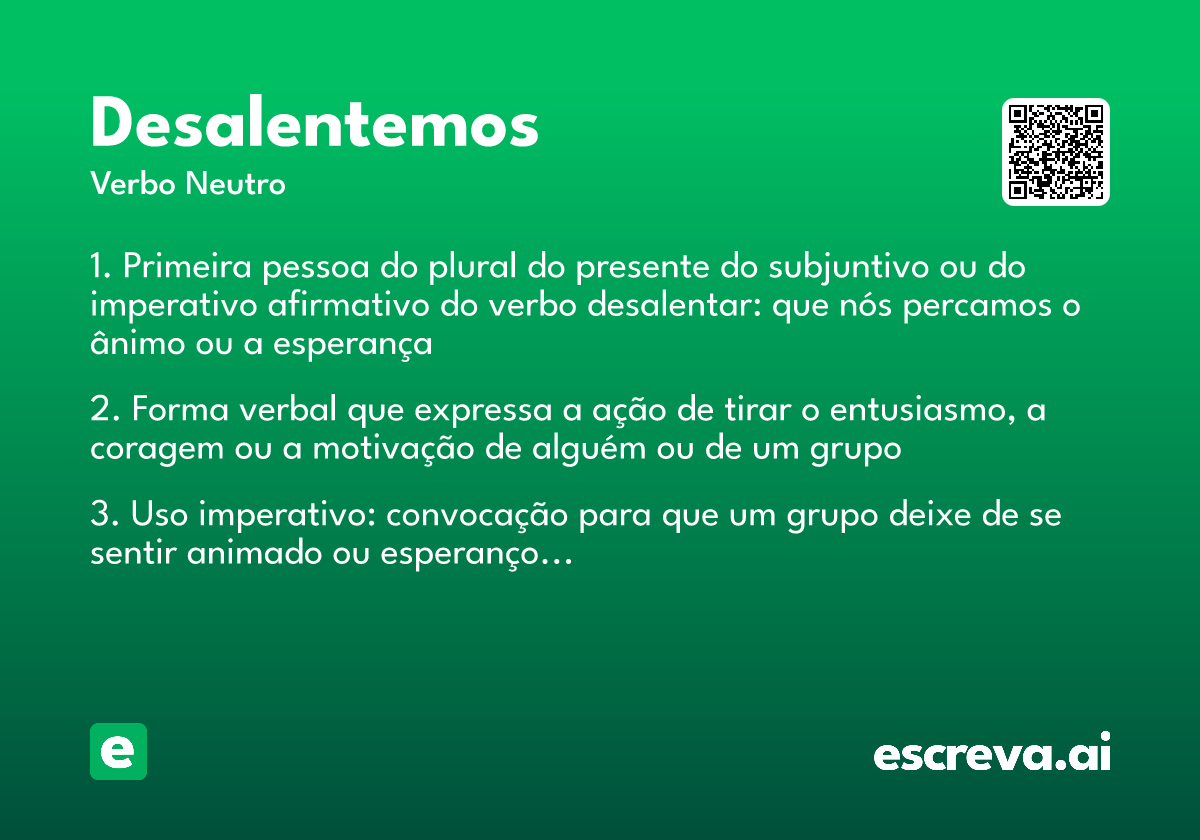 desalentemos