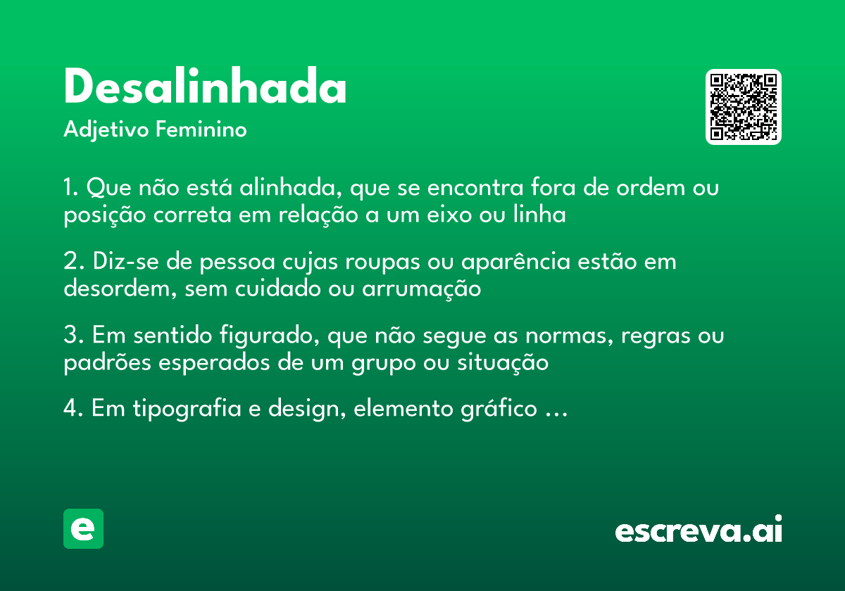 desalinhada