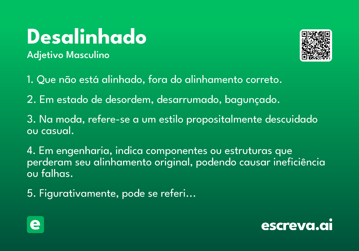 desalinhado
