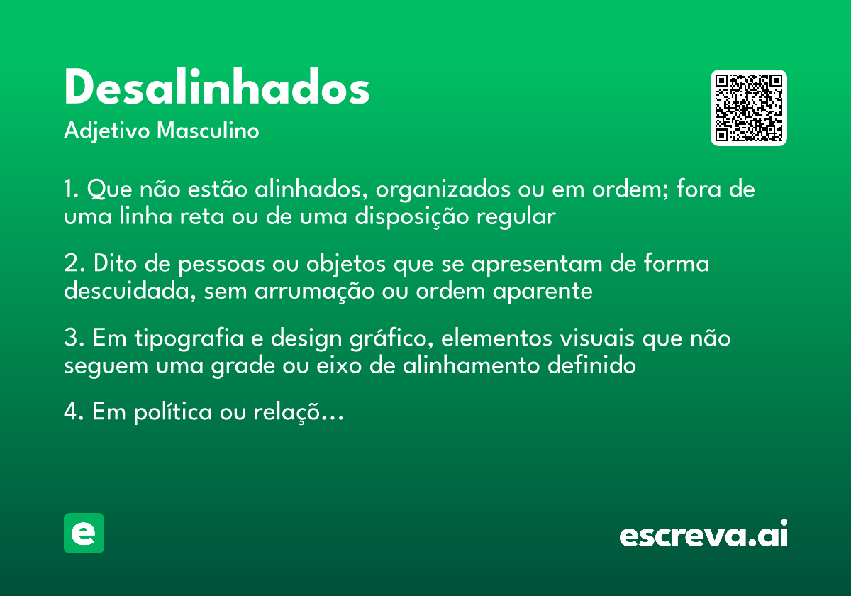 desalinhados