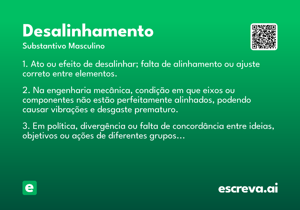 desalinhamento