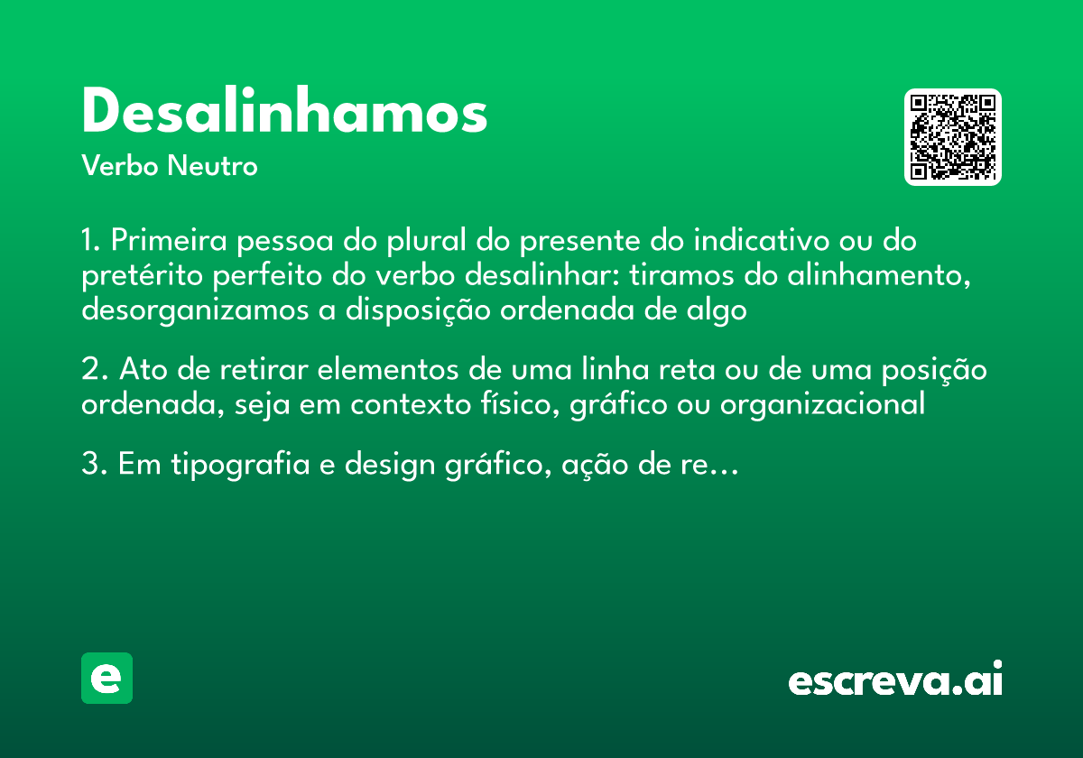 desalinhamos