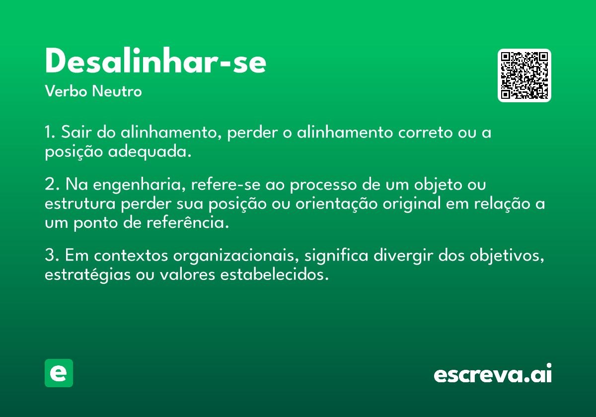 desalinhar-se