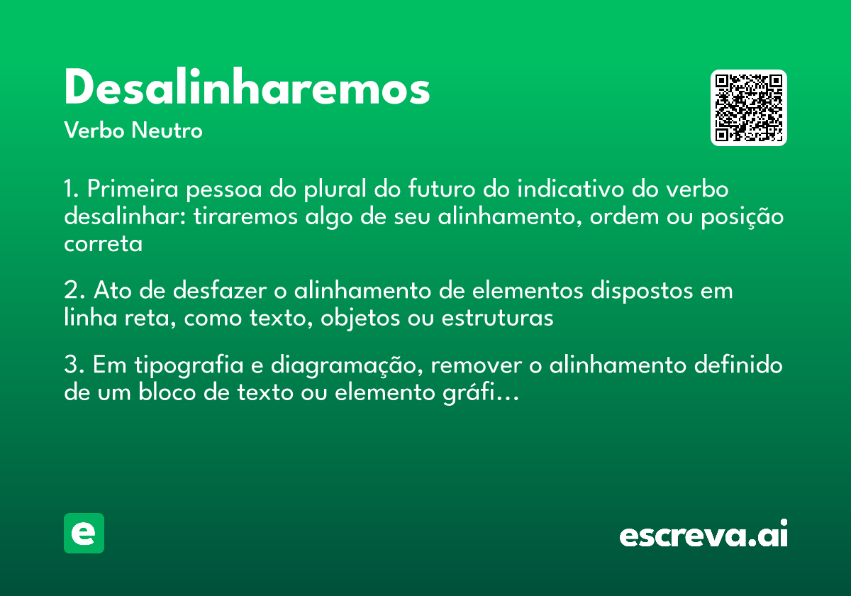 desalinharemos