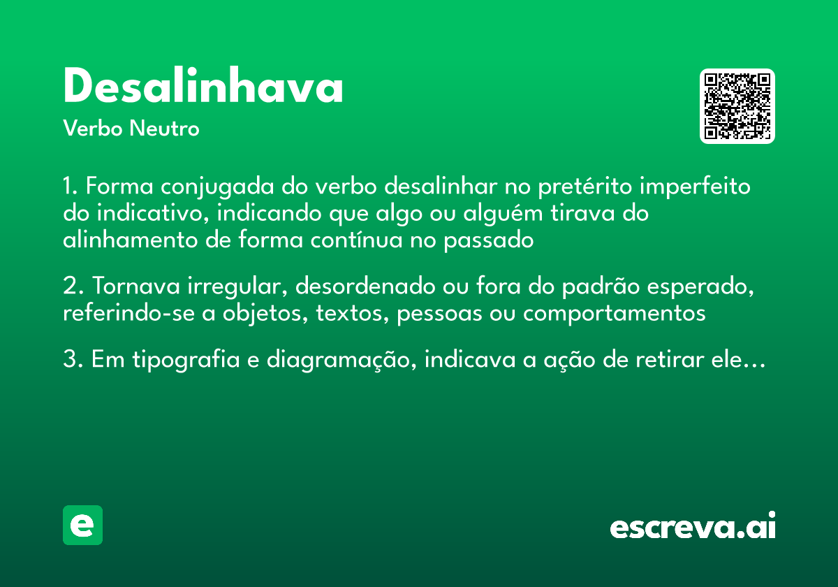 desalinhava