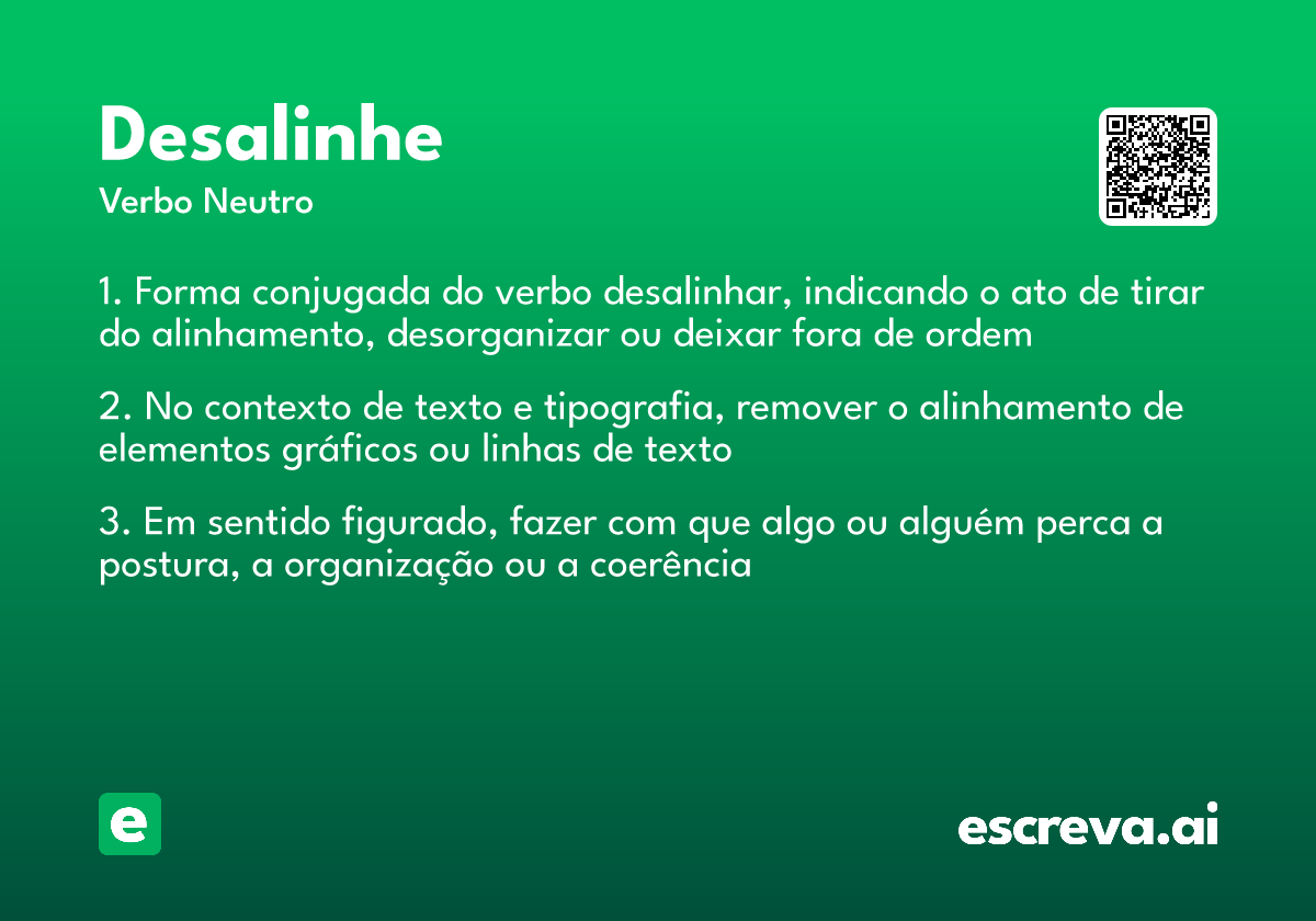 desalinhe
