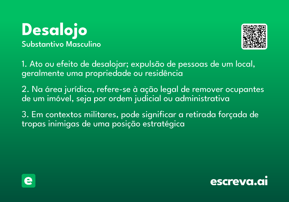 desalojo
