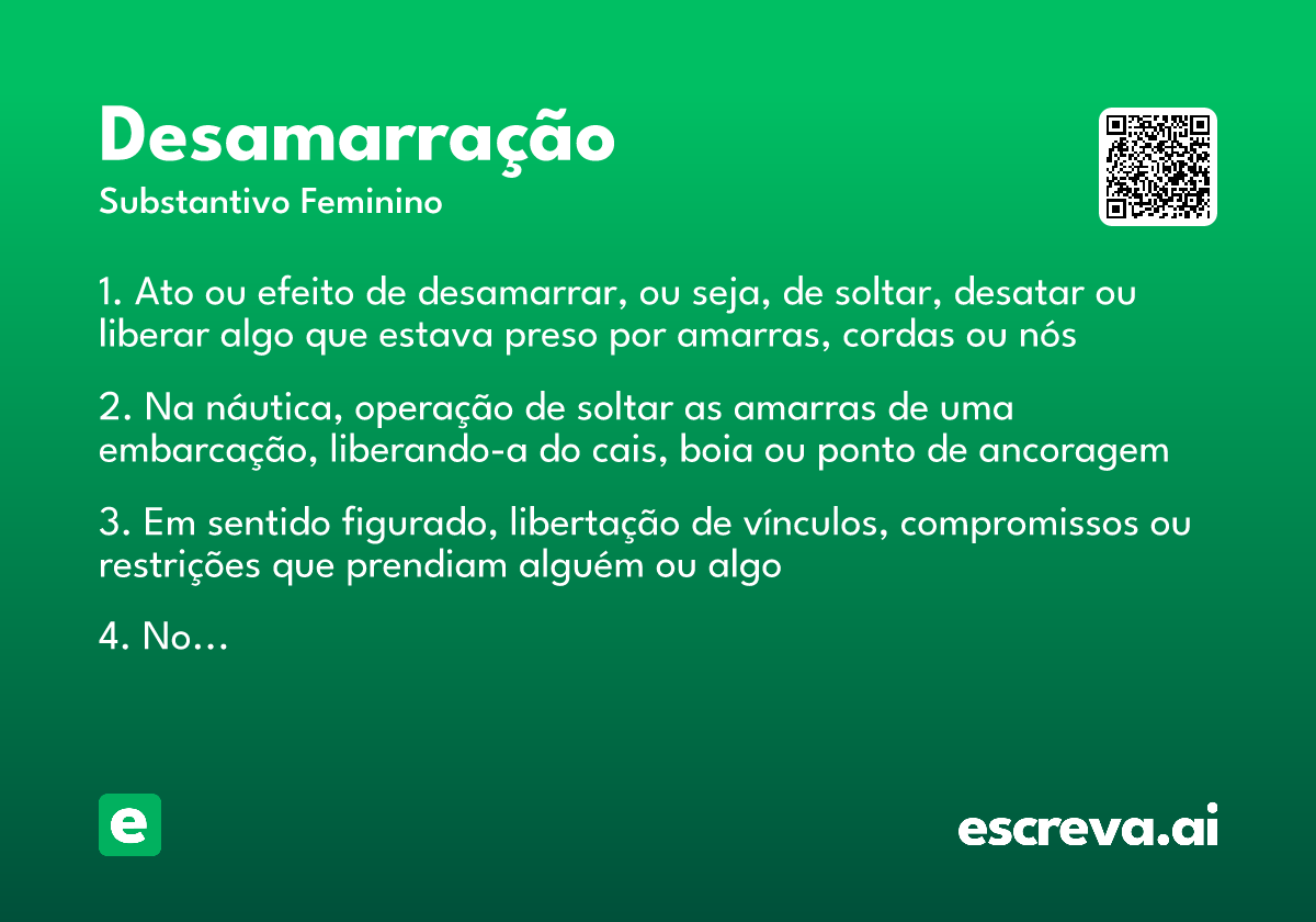 desamarração