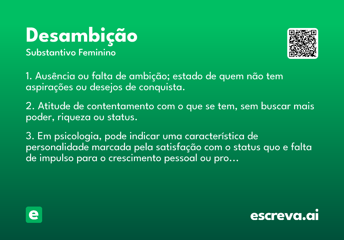 desambição