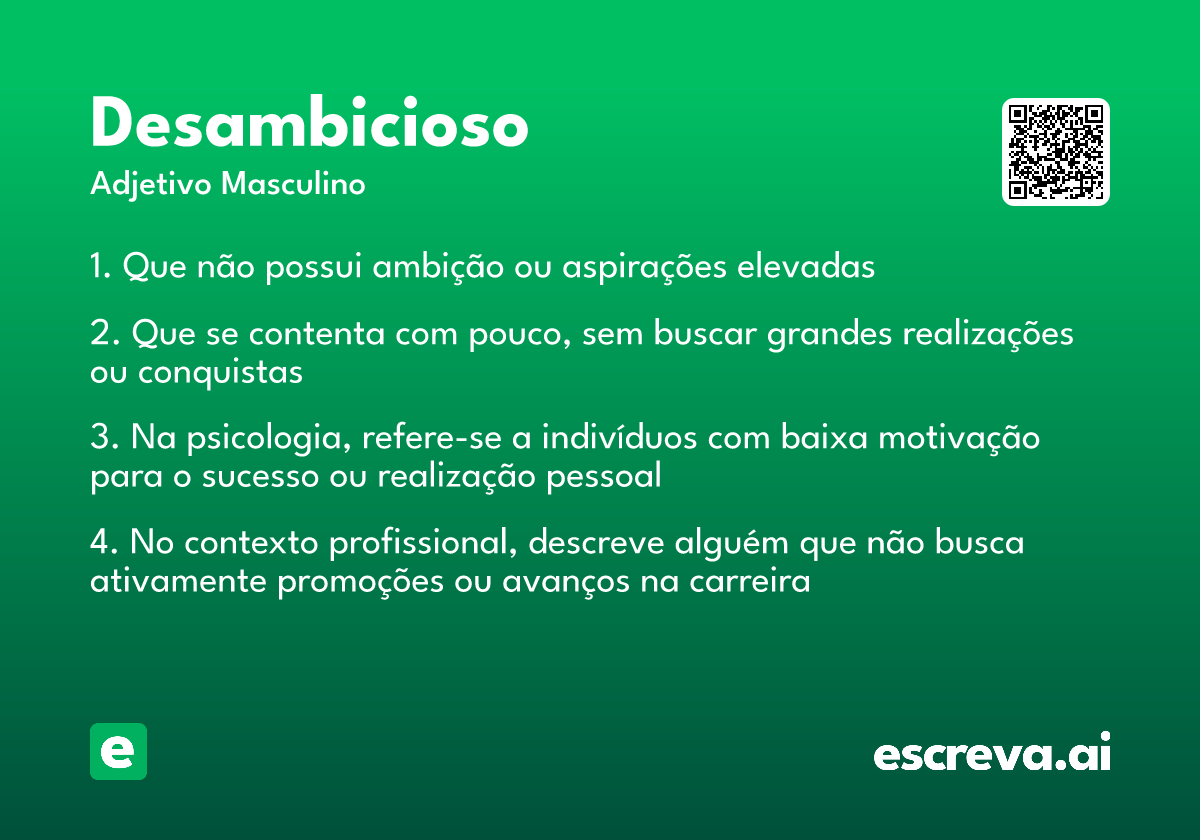 desambicioso