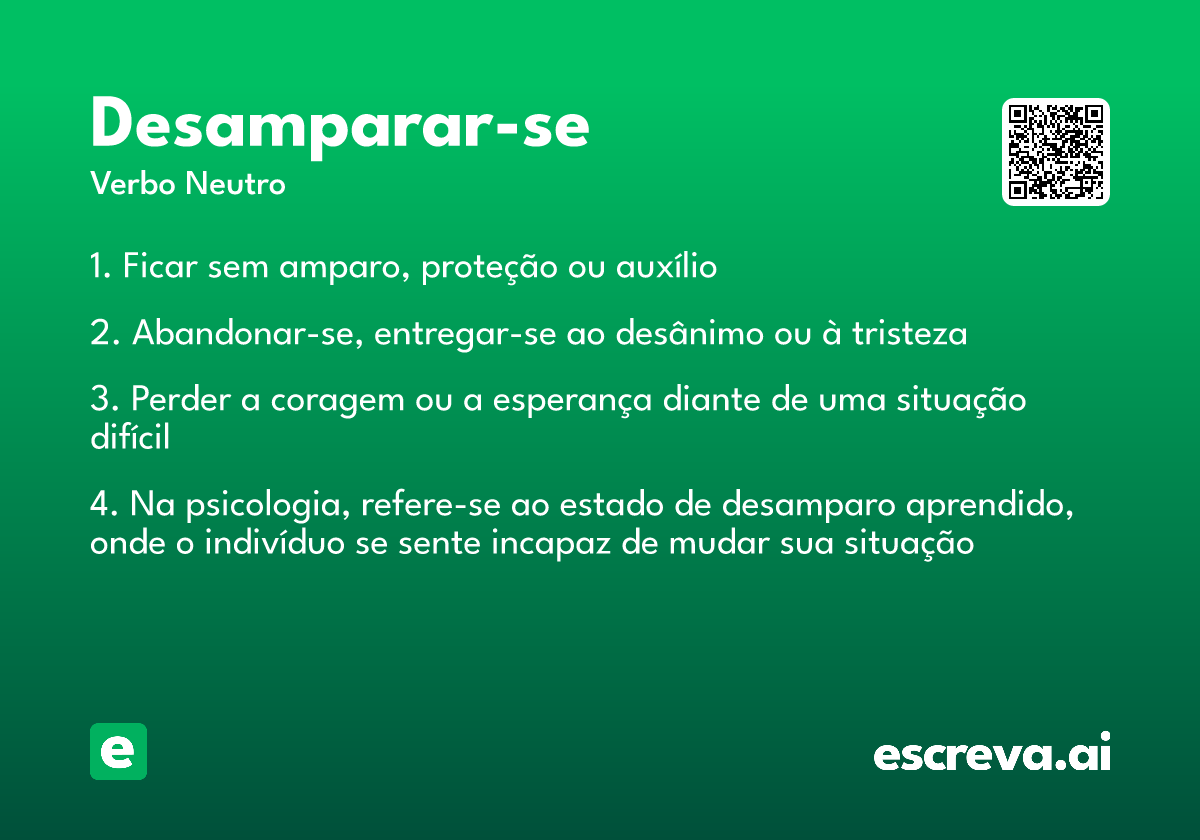 desamparar-se