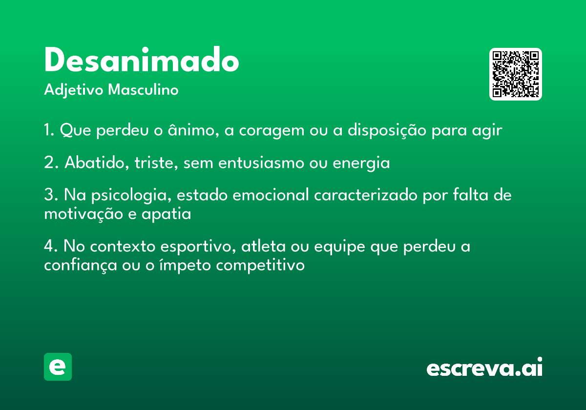 desanimado
