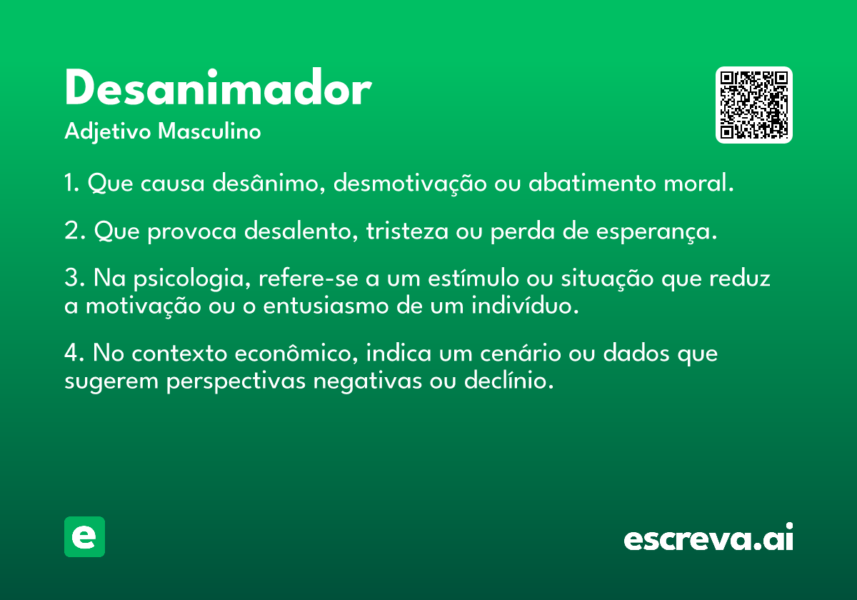 desanimador