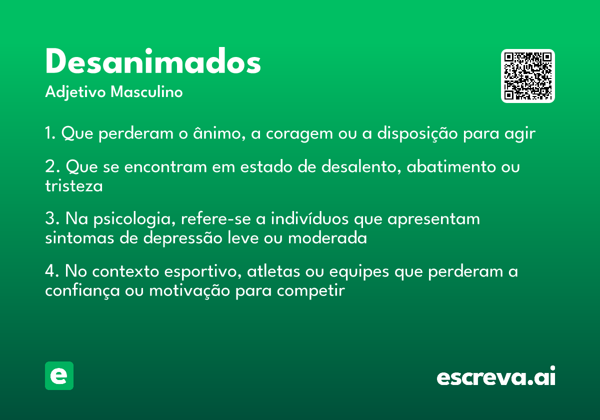 desanimados